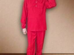 Форма мясника, повара, пекаря, продавца, куртка и брюки