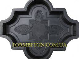 Формb для тротуарної плитки Клевер візерунковий h-4,5 см