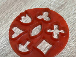 Форма пластиковая вырубка высечка для печенья с набором фигур