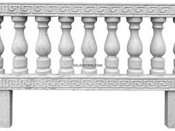 Формы из АБС пластика для производства бетонной оградки на кладбище №9.