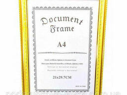 Фоторамка для сертификатов, грамот, дипломов (34х25х1 см. ) ( 32917)