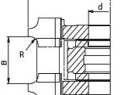 Фреза профільна із змінними ножами R3, F45 НМ
