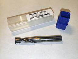 Фрези по алюмінію діаметр 10 довжина 80 двоспіральні твердосплавні