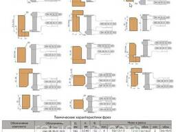 Фрезы для обработки дверной коробки и дверного полотна.