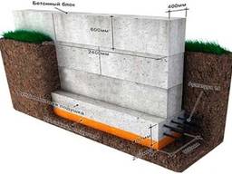 Фундаментные блоки ФБС 12.6.3т, купить, гост, цена