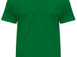 Футболка 100% хлопок зелена, футболки для працівників, футболка для промоакцій