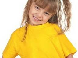 Футболка детская желтого цвета