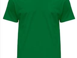 Зеленая футболка мужская хлопок