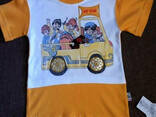 Футболка на кнопках с вышивкой для мальчика 98р Турция. .. - фото 1