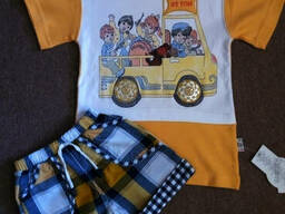 Футболка на кнопках с вышивкой для мальчика 98р Турция. ..