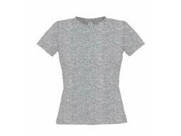 Футболка серая женская. печать логотипов