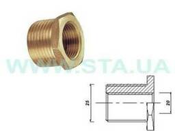 Футорки переходы латунные резьба наружная/ внутренняя