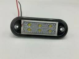 Габаритный фонарь светодиодный Белый 12-24V 6LED