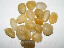 Галька, 1х2 см, желтая