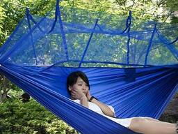 Гамак с москитной сеткой (голубой)