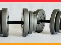 Гантели разборные 2х18кг Original-Sport GREY