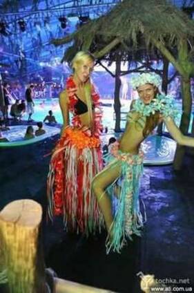 Гавайские костюмы, гавайские веночки,