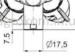 Гайка байонетная оприскивателя стандарта ARAG синяя | 0-103/07, 224729 Agroplast - фото 2