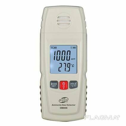 Газоанализатор аммиака NH3+термометр (0-100 ppm, 0-50°C), Benetech GM8806