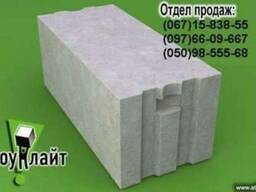 Газобетонный блок паз-гребень 360*200*600 мм