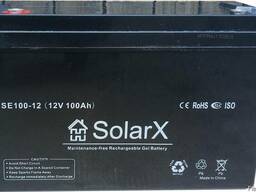 Гелевый аккумулятор SolarX SE100-12 (12V 100Ah)