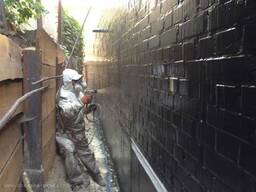 Гідроізоляція фундаменту рідкою гумою / Бровари