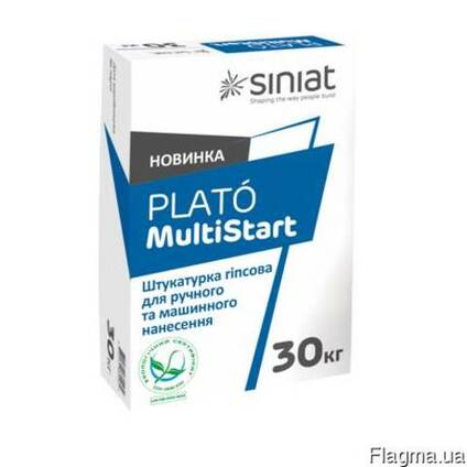 Гипсовая машинная штукатурка Plato MultiStart (30 кг) 93грн