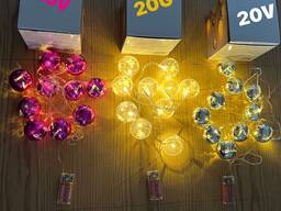 Гирлянда шары от батареек 3 метра оптом