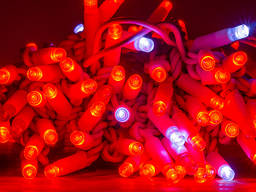 Гірлянда вулична червоного кольору