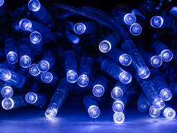 Гірлянда вулична синього кольору