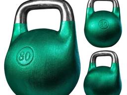 Гиря чугунная 80кг RN-Sport. Разные цвета.
