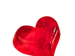 Глицериновое мыло чистый красный – середина сердца 1шт.