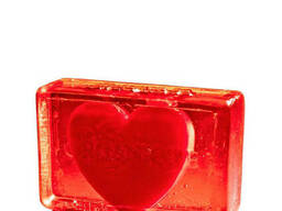 Глицериновое мыло куб org – сердце для него 100г