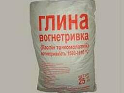 Глина вогнетривка (каолін)