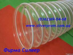 Гофра для аспирации из ПВХ, гофра аспирационная D-102 мм