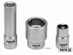 Головки торцеві для обслуговування інжекторних помп Yato 1/2" Cr-V 3 шт