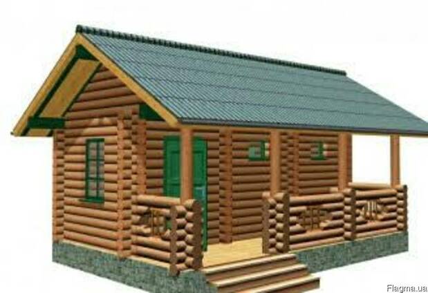 Готовая баня с верандой мебель 24 м2 – 95 000 грн.