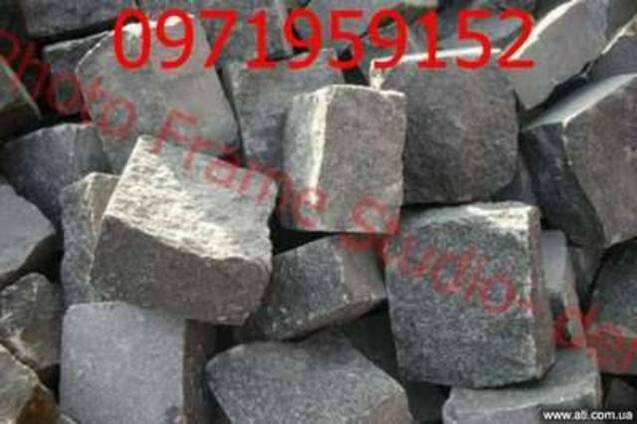 Гранитная Колотая брусчатка Бордюр от производителя.