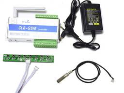 GSM модуль реле восьмиканальное на 220В (9-12В) CL8-GSM с датчиком температуры и влажности