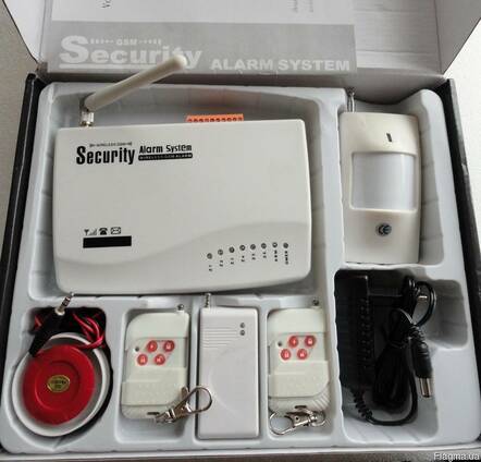 Gsm сигнализация, охранная система, русское меню