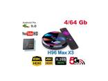 H96 Max X3 4 64Gb S905X3 ТВ приставка Smart TV box HK1A95X96 - фото 1