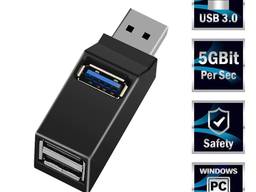 Хаб USB 3.0 на 3 порта концентратор разветвитель сплиттер высокоскоростной передачи данных