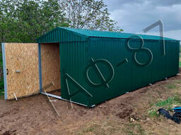 Гараж металлический утепленный