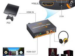 HDMI совместимый аудиоэкстрактор с 3,5-мм HDMI, HDMI, Spdif, RCA, 3,5 мм аудио Neoteck. ..