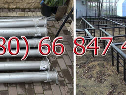 Геошуруп, палі, сваї гвинтові, монтаж, фундамент, сваи, винтовые