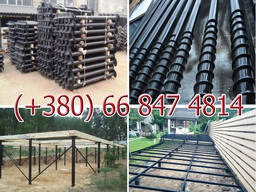 Геошуруп, палі, сваи винтовые, монтаж, сваї гвинтові, фундамент