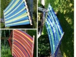 Хлопковый гамак с деревянной перекладиной 200*80