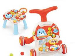 Ходунки-каталка столик Первые шаги HB 0008 AB красные