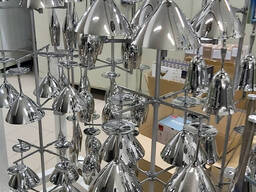 Хромирования бокалов, стеклотары (металлизация)