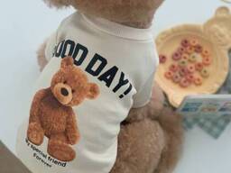 Худи на флисе для собаки Мишка 11211 L молочное